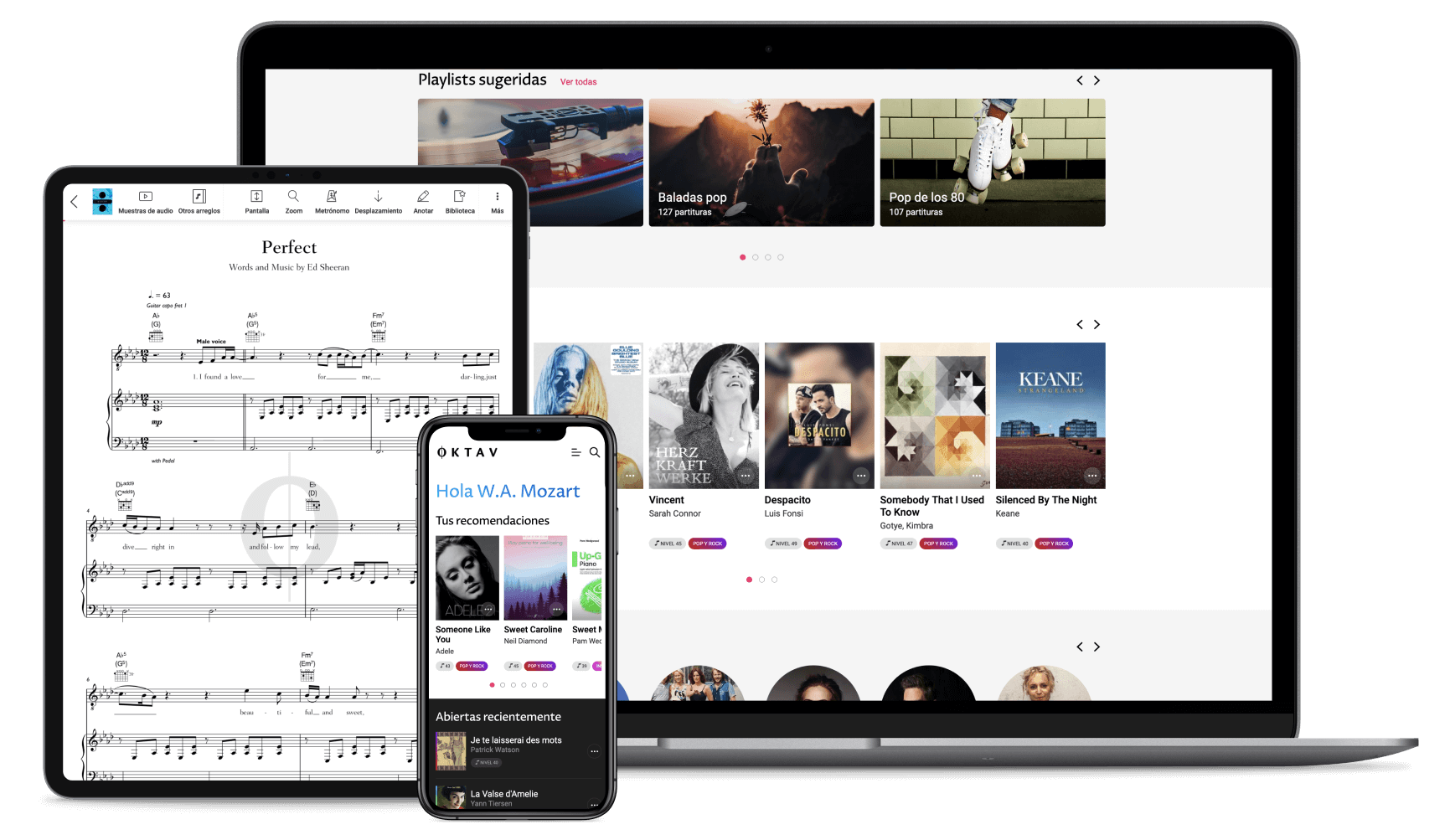 OKTAV está optimizado para todos los dispositivos